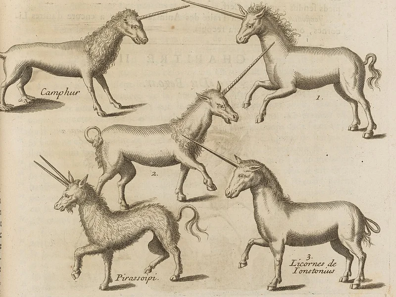 1656-Joseph Pitton de Tournefort - Diversi tipi di unicorno